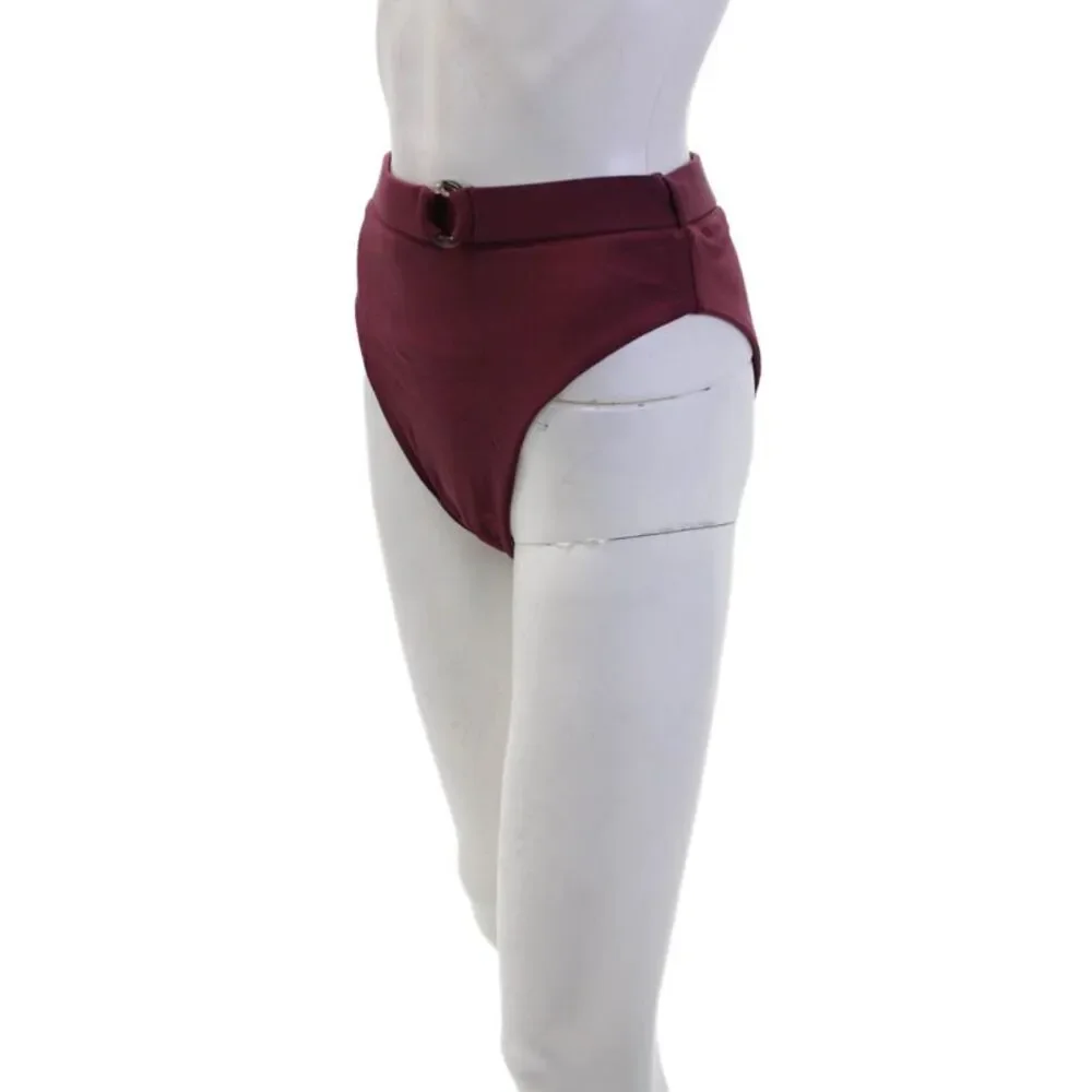 Juillet Womens Ashley Bathing Suit Bikini Bottom Rosewood Red Size Extra L